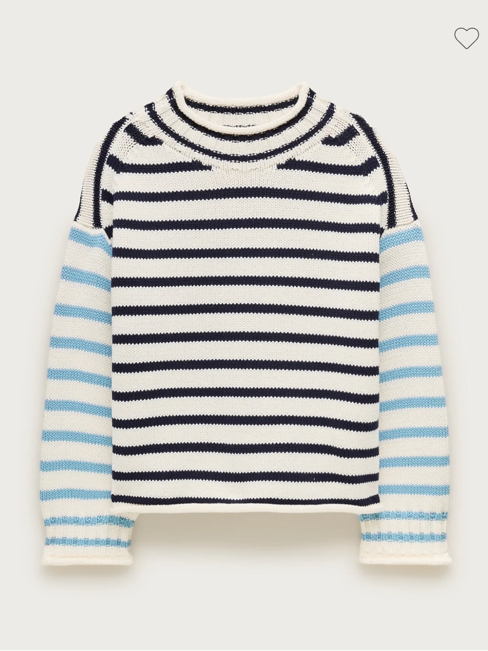 J.Crew Rollneck Pullover Sweater Stripe